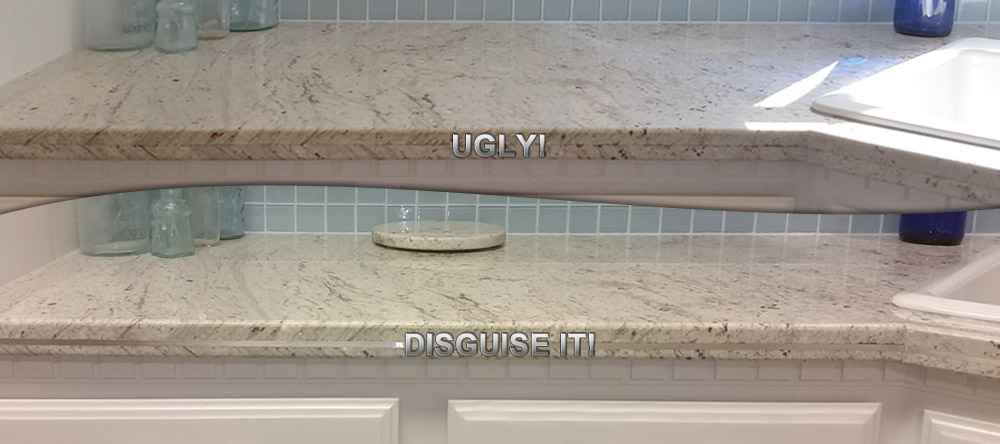Repair Bad Granite Edge Seams, How To Fix A Seam In Countertop